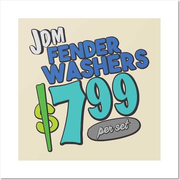 The shopping list - fender washers Wall Art by hoddynoddy